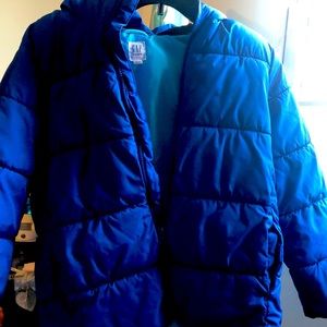 Coat for boys size (Large) color blue normal wear